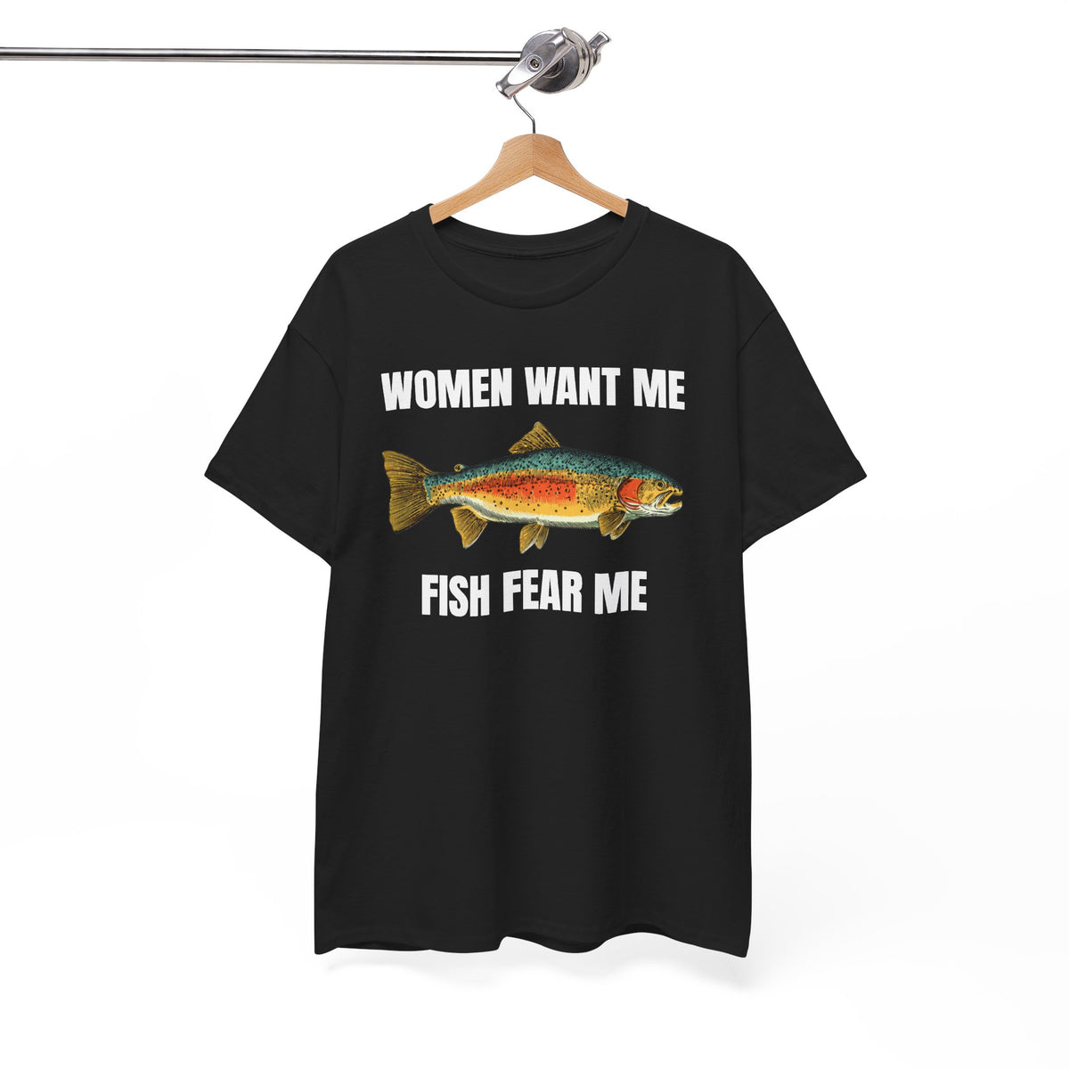Women Want Me Fish Fear Me Unisex Heavy Cotton Tee