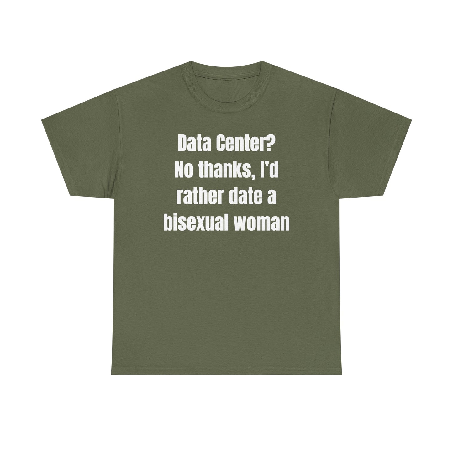 Data Center No Thanks Unisex Heavy Cotton Tee