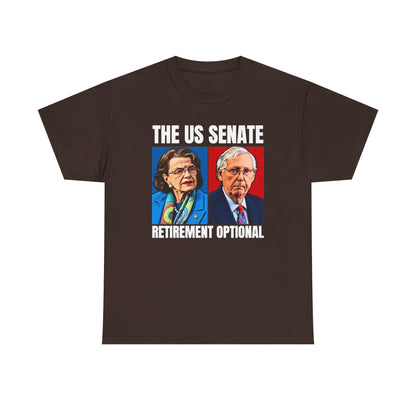 The US Senate Retirement Optional Unisex Heavy Cotton Tee