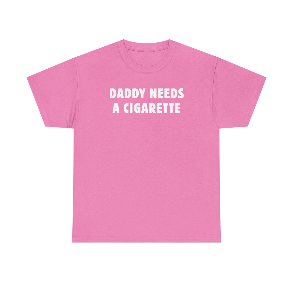 Daddy Needs A Cigarette Unisex Heavy Cotton Tee