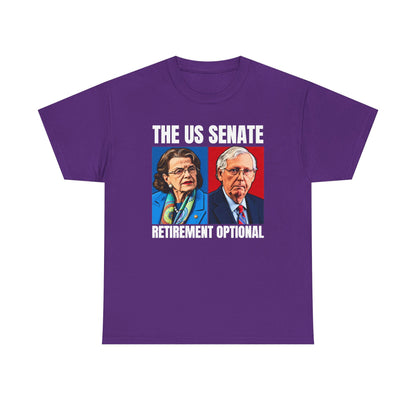 The US Senate Retirement Optional Unisex Heavy Cotton Tee