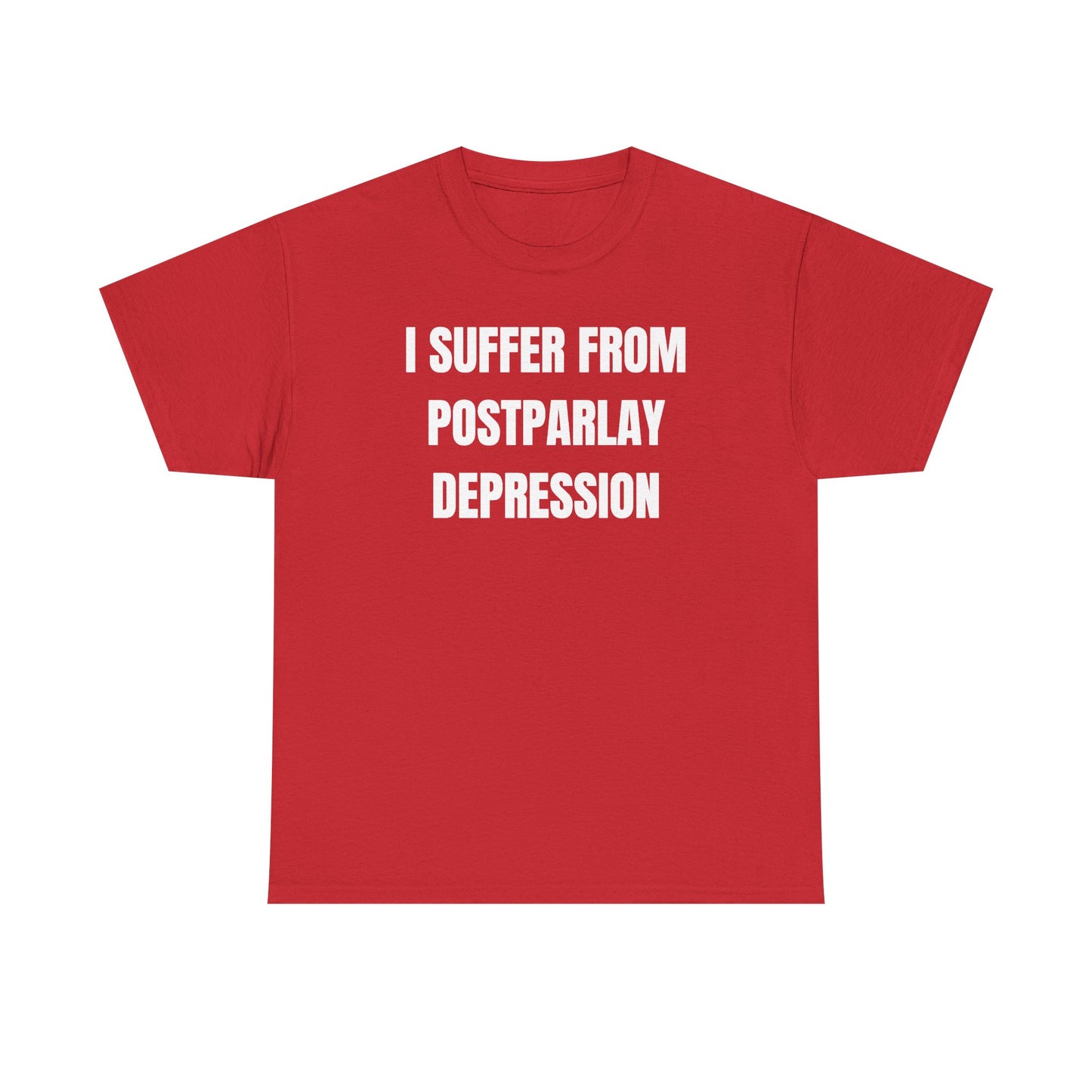 I Suffer From Post-Parlay Depression Unisex Heavy Cotton Tee