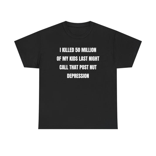 Call That Post Nut Depression Unisex Heavy Cotton Tee