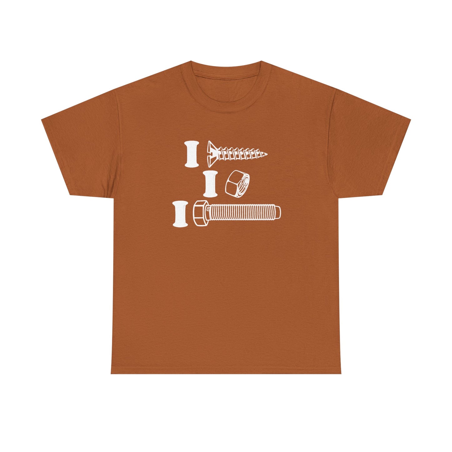I Screw I Nut I Bolt Unisex Heavy Cotton Tee