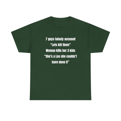 7 Guys Falsely Accused Jane Doe Unisex Heavy Cotton Tee