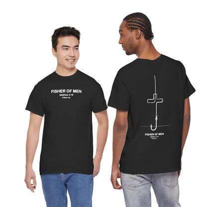 Fisher of Men Mathew 4:19 Unisex Heavy Cotton Tee