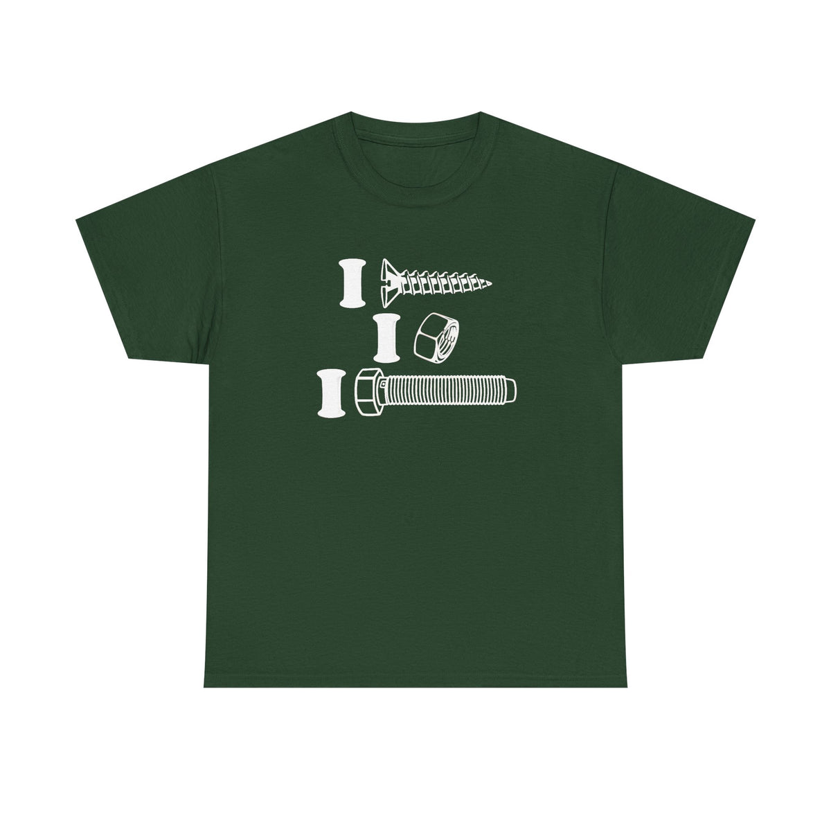 I Screw I Nut I Bolt Unisex Heavy Cotton Tee