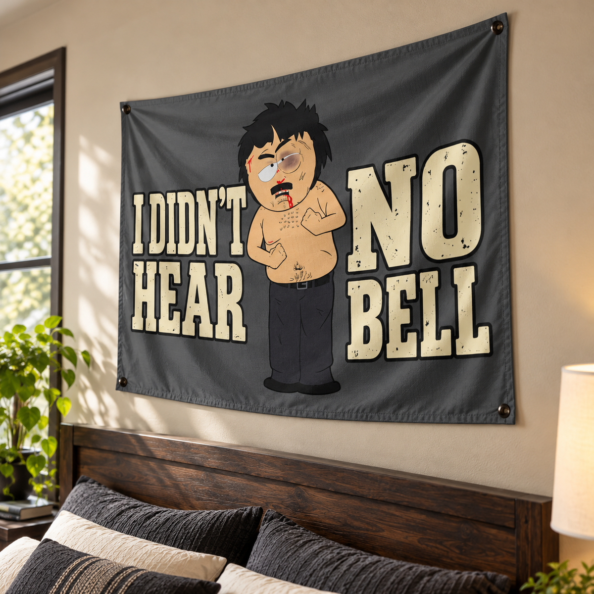 I Didn't Hear No Bell Indoor Wall Tapestry