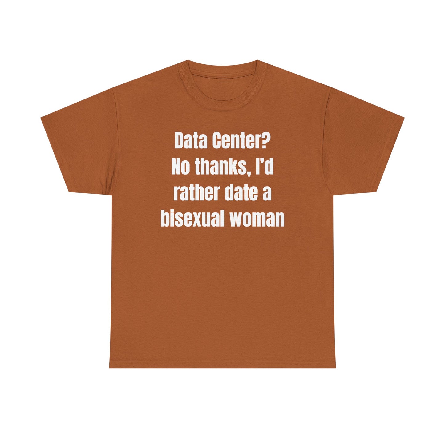 Data Center No Thanks Unisex Heavy Cotton Tee