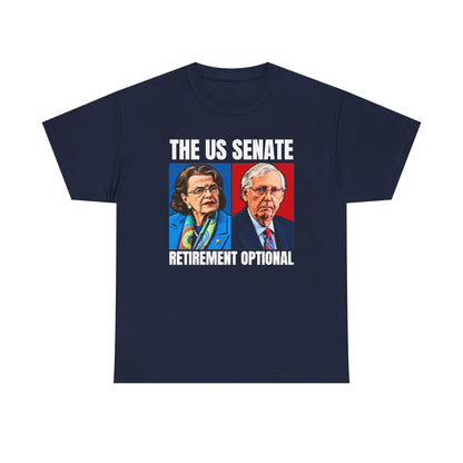 The US Senate Retirement Optional Unisex Heavy Cotton Tee