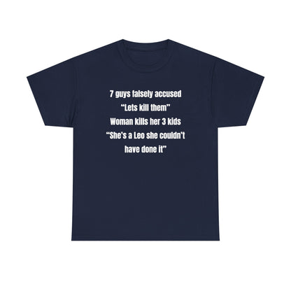 7 Guys Falsely Accused Jane Doe Unisex Heavy Cotton Tee