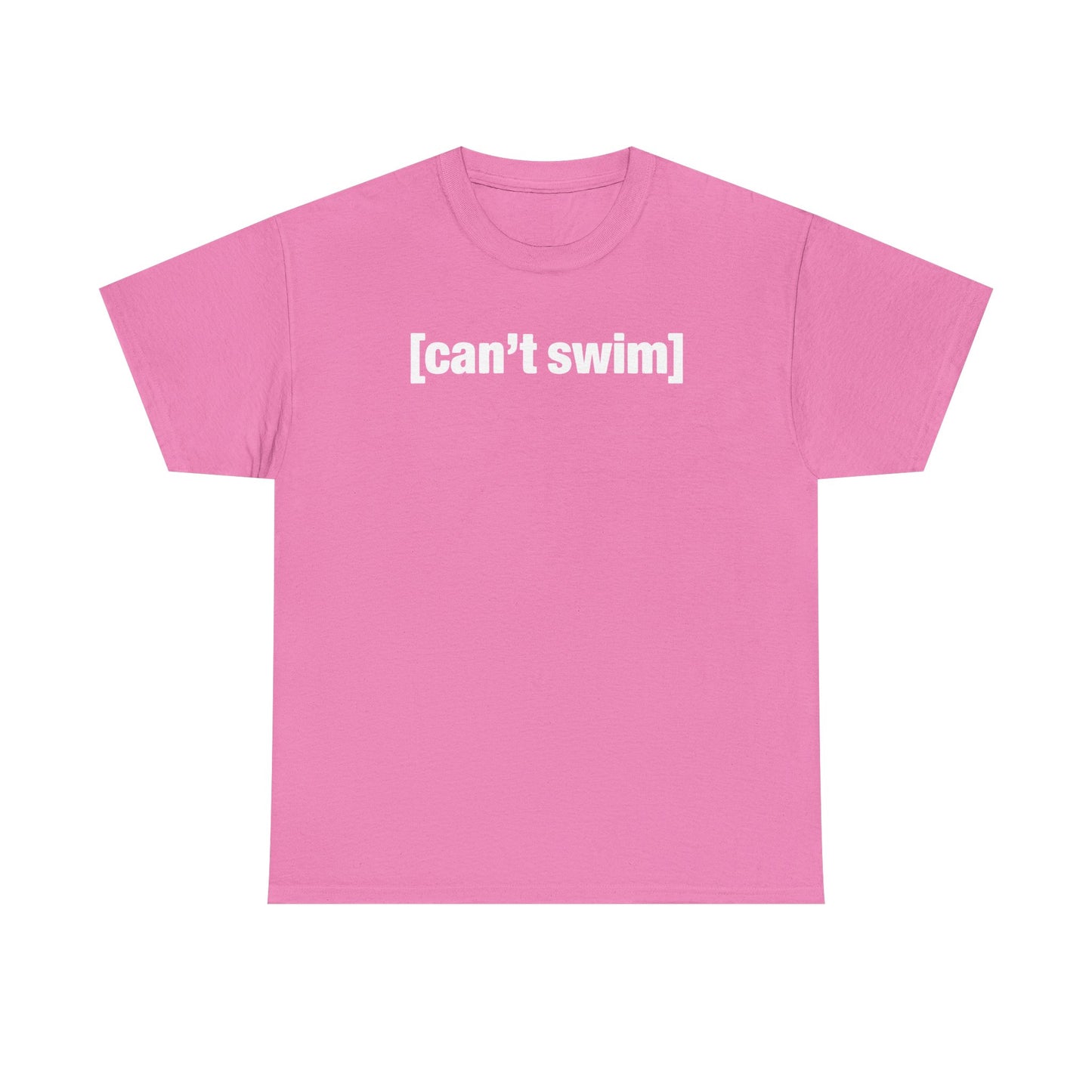 Can't Swim Unisex Heavy Cotton Tee - Funny Shirt - TV - Gift for Men and Women