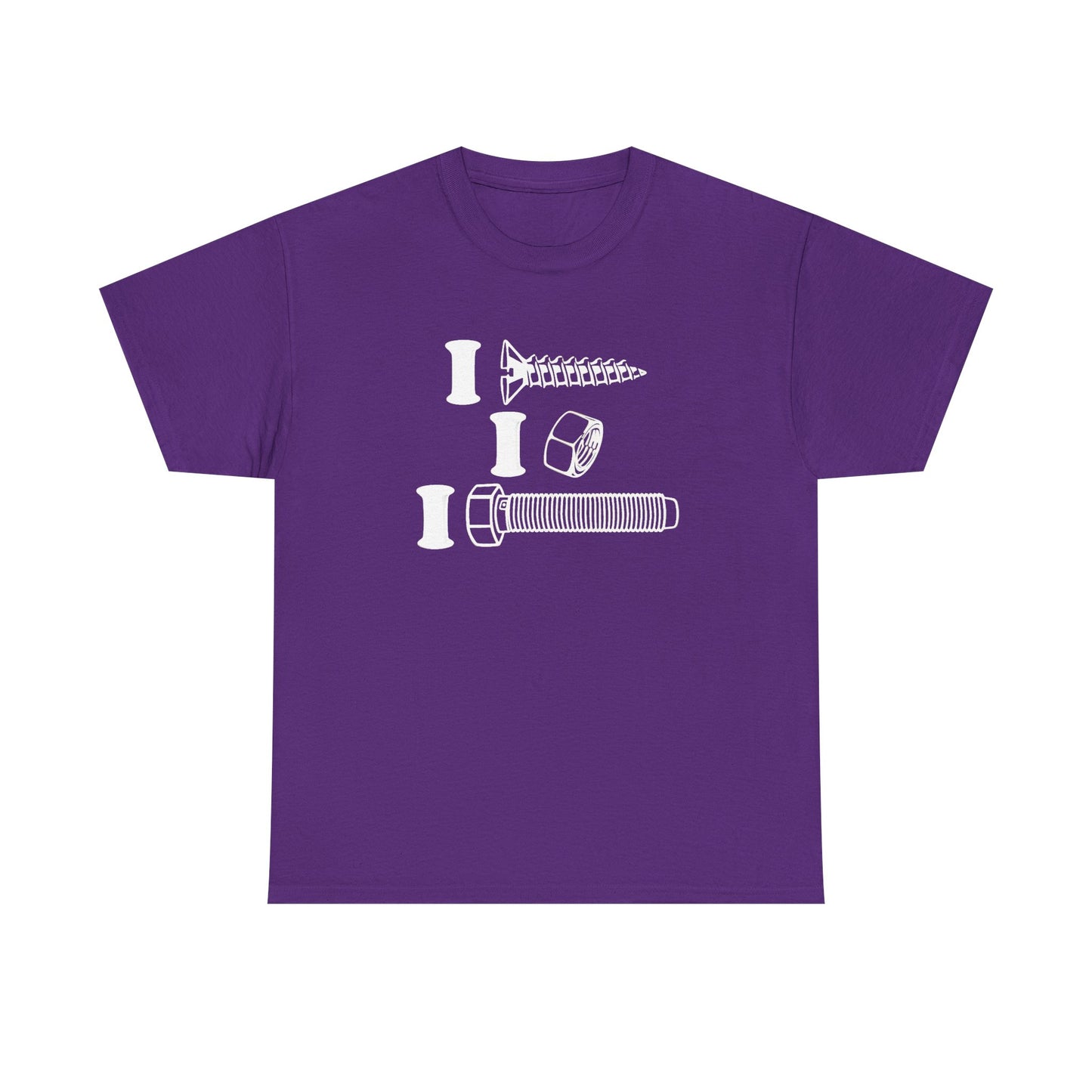 I Screw I Nut I Bolt Unisex Heavy Cotton Tee