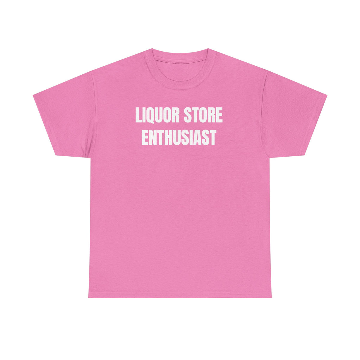 Liquor Store Enthusiast Unisex Heavy Cotton Tee - Funny Shirt - Joke - Gift for Men and Women