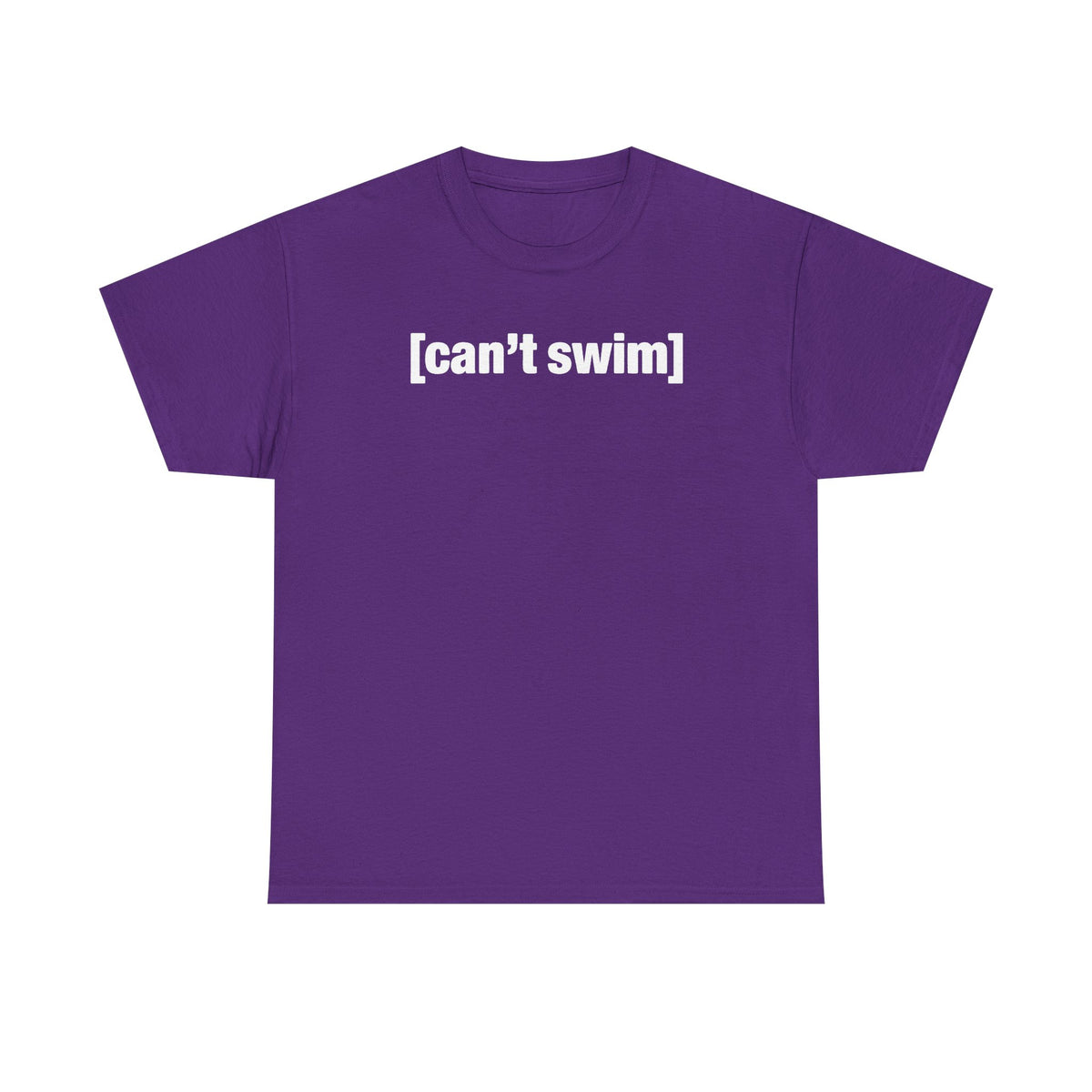Can't Swim Unisex Heavy Cotton Tee - Funny Shirt - TV - Gift for Men and Women