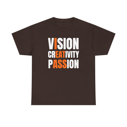 Vision Creativity Passion Unisex Heavy Cotton Tee