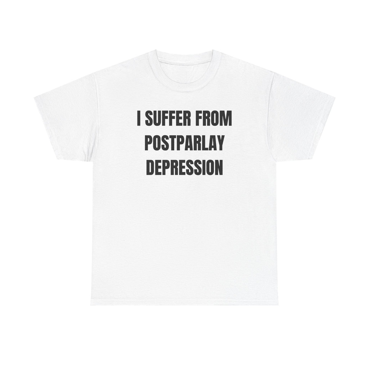 I Suffer From Post-Parlay Depression Unisex Heavy Cotton Tee