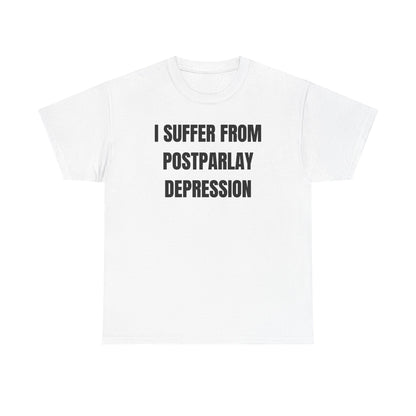 I Suffer From Post-Parlay Depression Unisex Heavy Cotton Tee