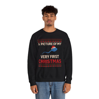 A Picture Of My Very First Christmas Sperm Unisex Heavy Blend™ Crewneck Sweatshirt