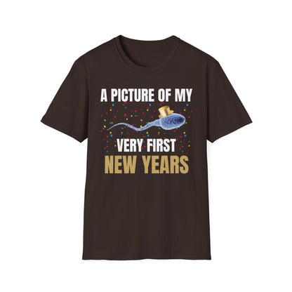 A Picture Of My Very First New Years Sperm Unisex Softstyle T Shirt
