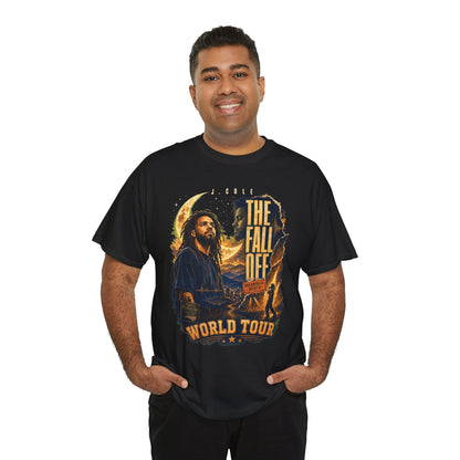 The Fall off World Tour J Cole Unisex Heavy Cotton Tee