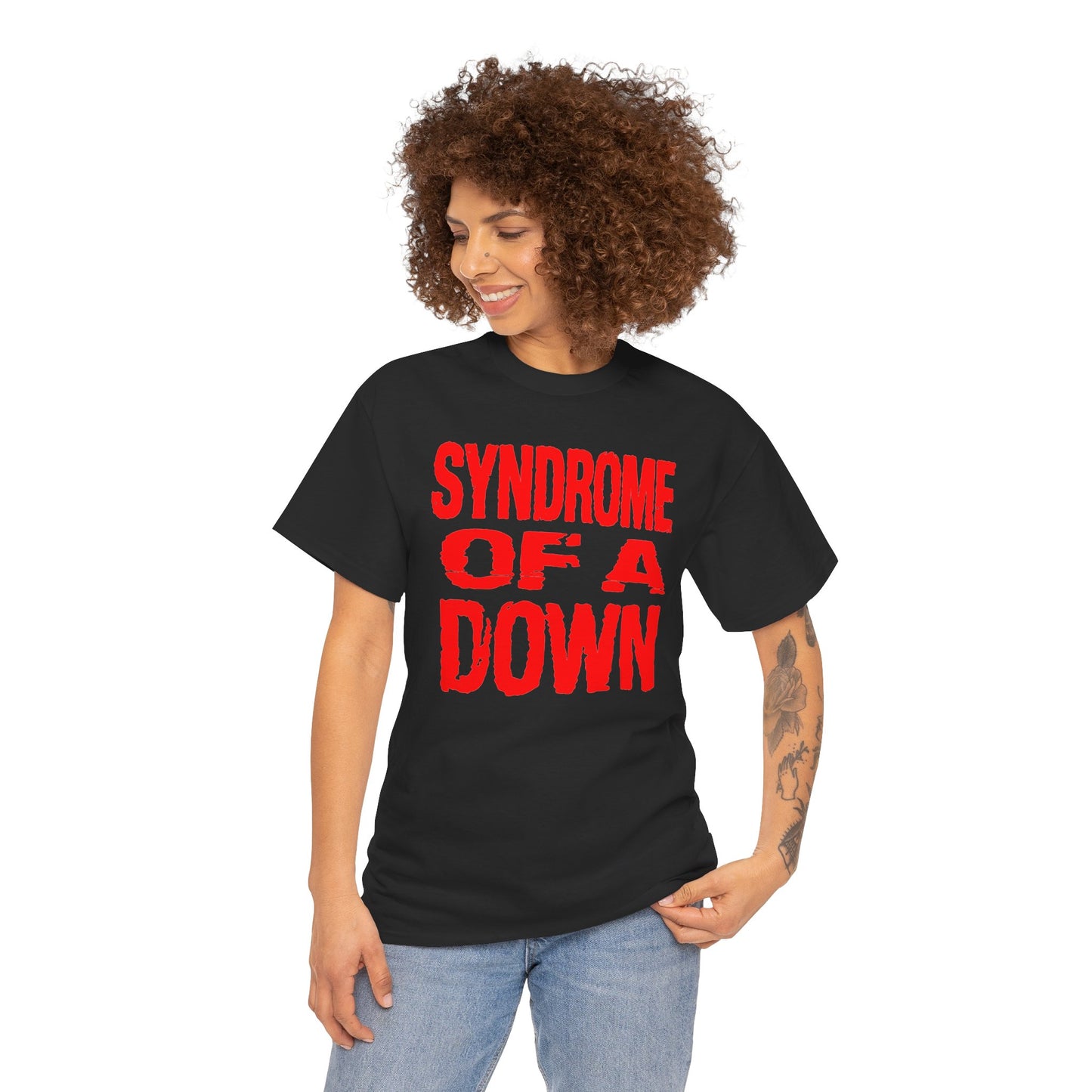 Syndrome of a Down Unisex Heavy Cotton Tee - Funny Shirt - Rock Music - Gift for Men and Women