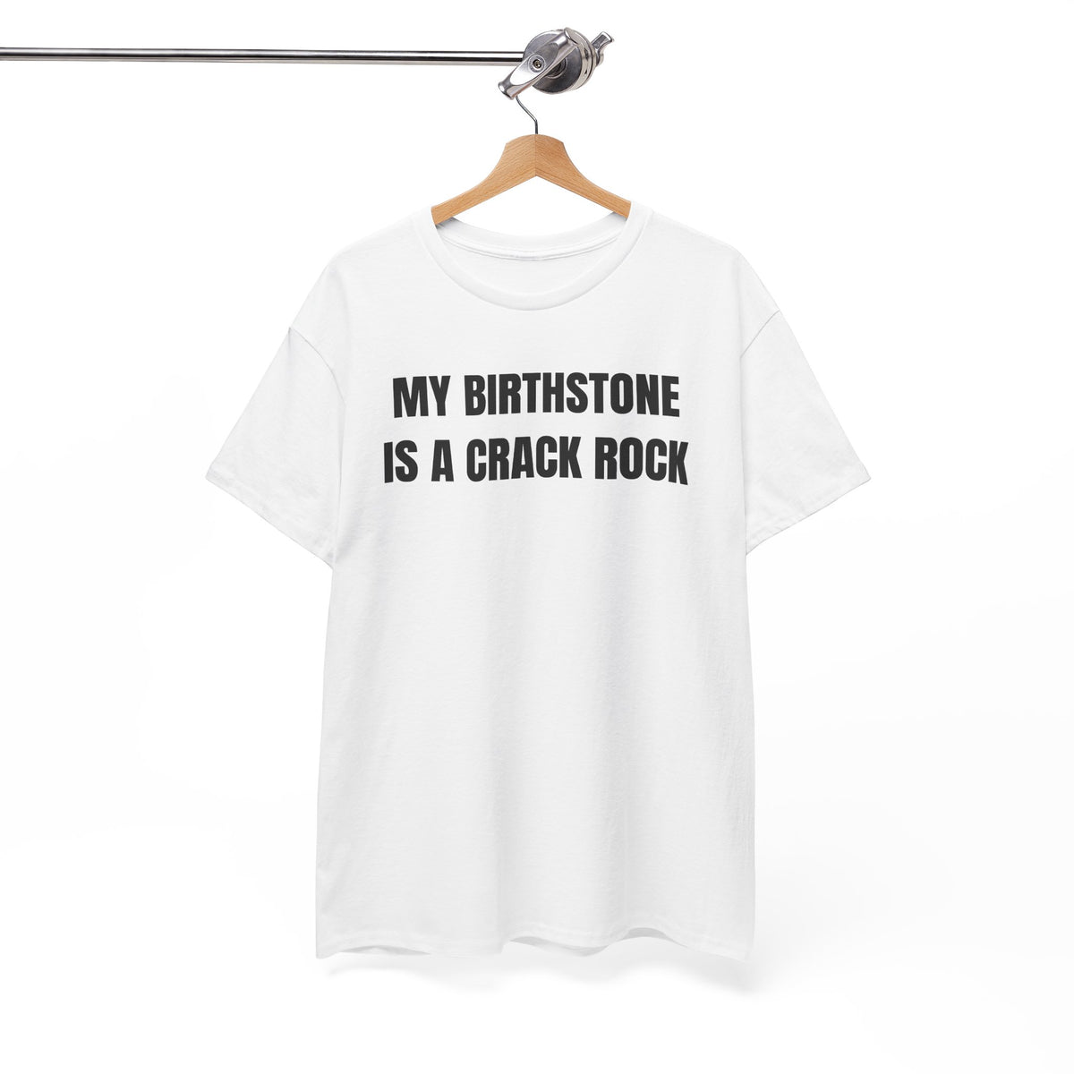My Birthstone is a Crack Rock Unisex Heavy Cotton Tee