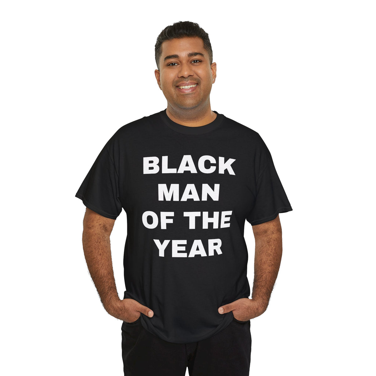 Black Man Of The Year Unisex Heavy Cotton Tee