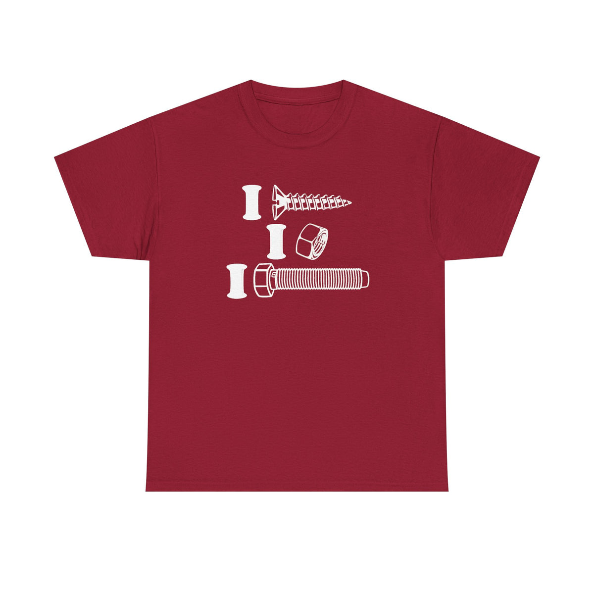I Screw I Nut I Bolt Unisex Heavy Cotton Tee