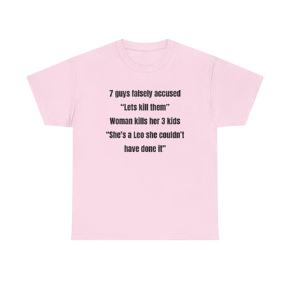 7 Guys Falsely Accused Jane Doe Unisex Heavy Cotton Tee