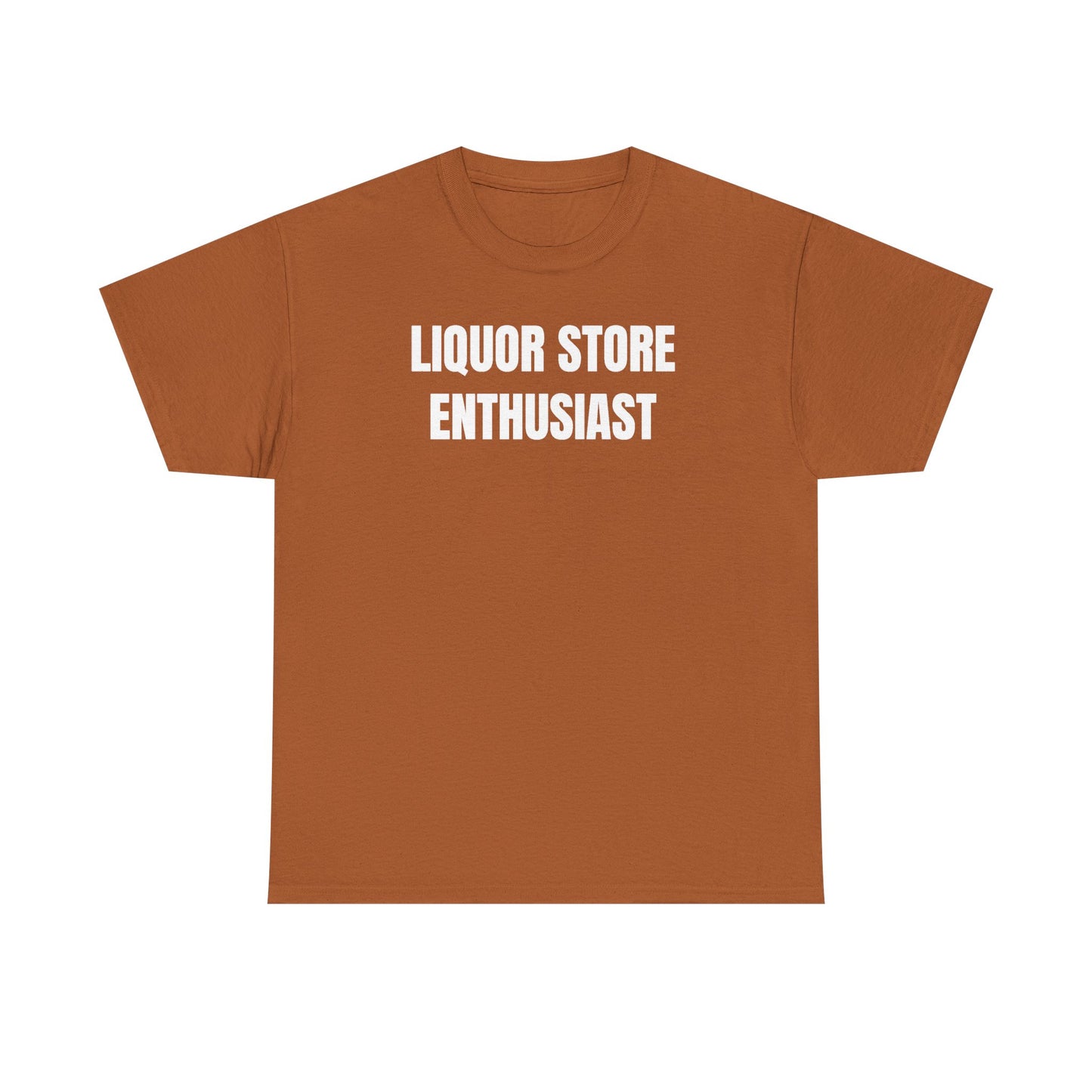 Liquor Store Enthusiast Unisex Heavy Cotton Tee - Funny Shirt - Joke - Gift for Men and Women