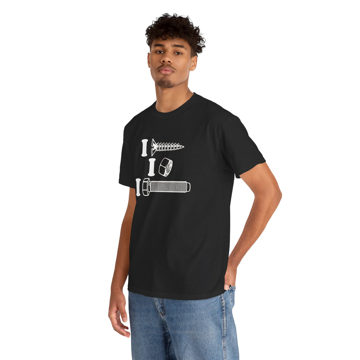I Screw I Nut I Bolt Unisex Heavy Cotton Tee