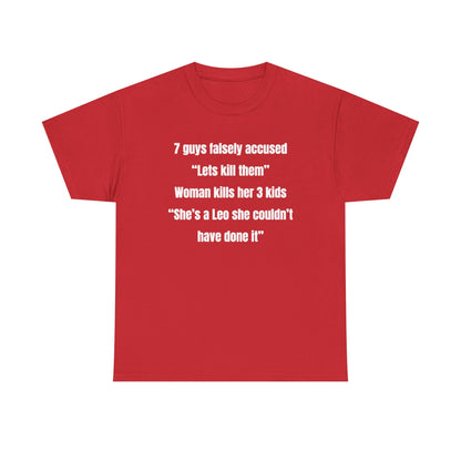 7 Guys Falsely Accused Jane Doe Unisex Heavy Cotton Tee