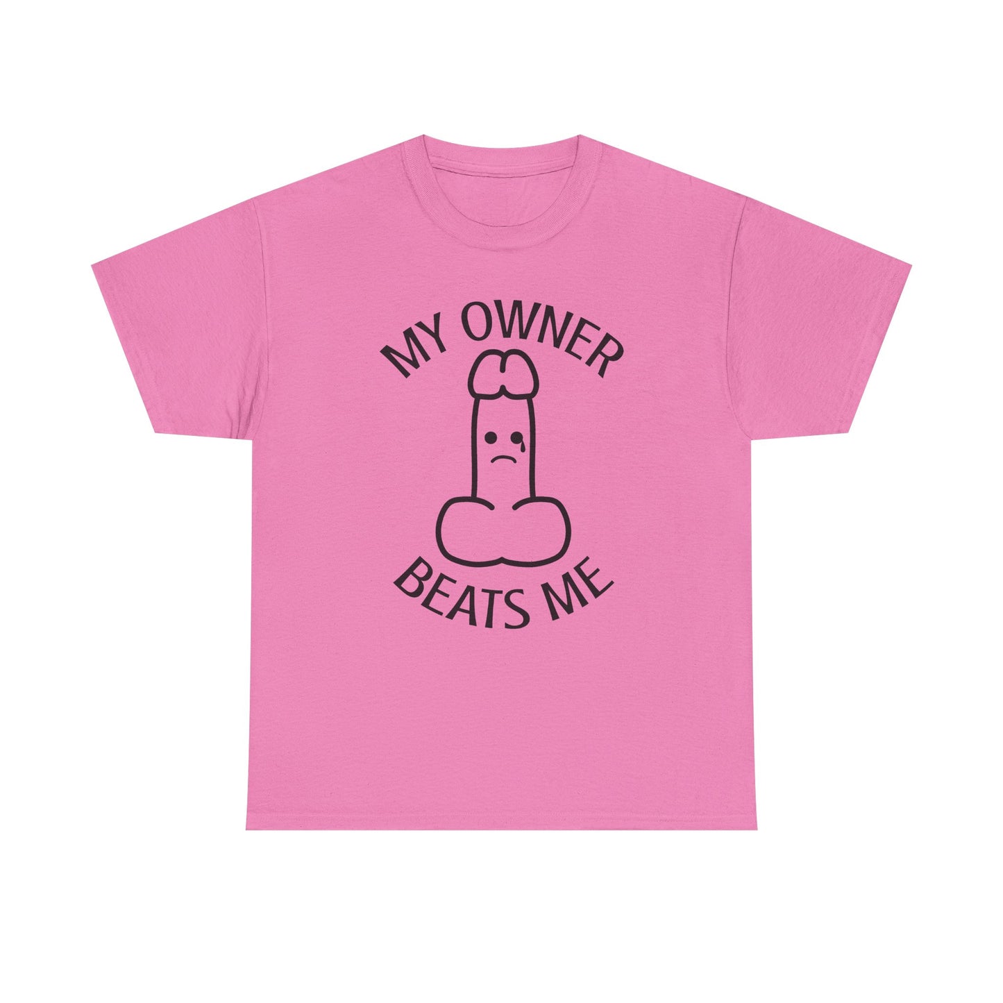 My Owner Beats Me Unisex Heavy Cotton Tee