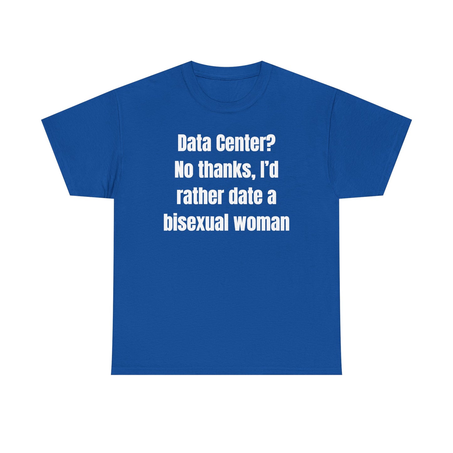 Data Center No Thanks Unisex Heavy Cotton Tee