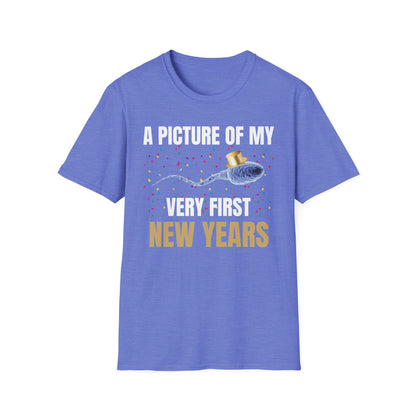 A Picture Of My Very First New Years Sperm Unisex Softstyle T Shirt