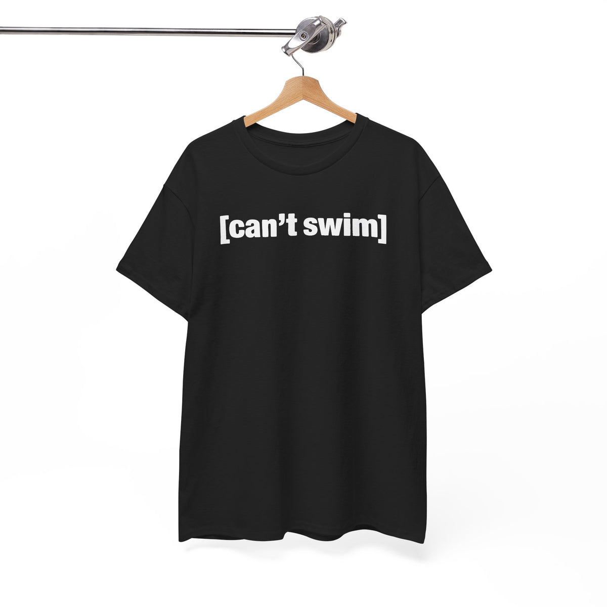 Can't Swim Unisex Heavy Cotton Tee - Funny Shirt - TV - Gift for Men and Women