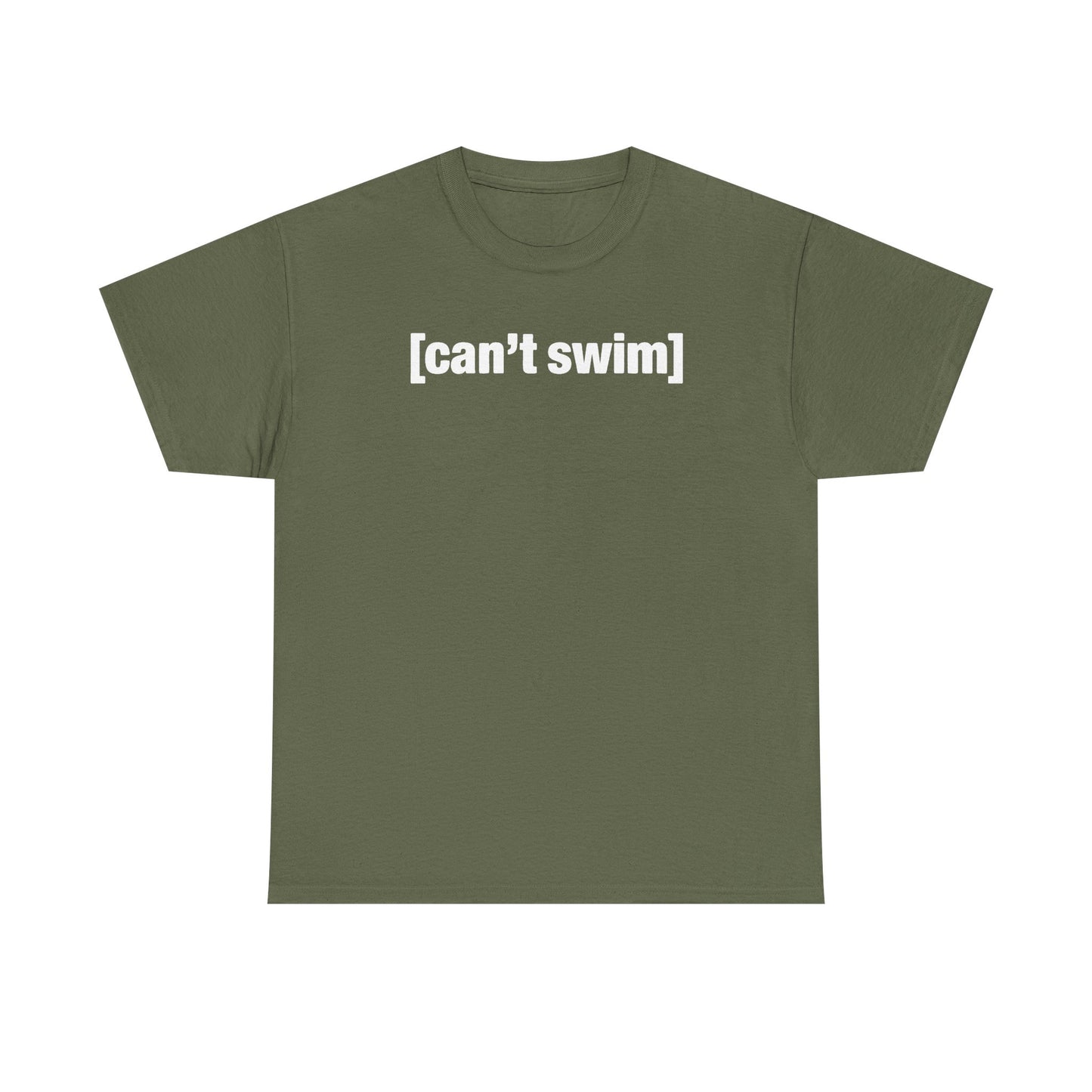 Can't Swim Unisex Heavy Cotton Tee - Funny Shirt - TV - Gift for Men and Women