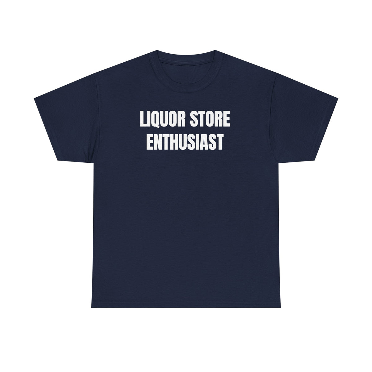Liquor Store Enthusiast Unisex Heavy Cotton Tee - Funny Shirt - Joke - Gift for Men and Women