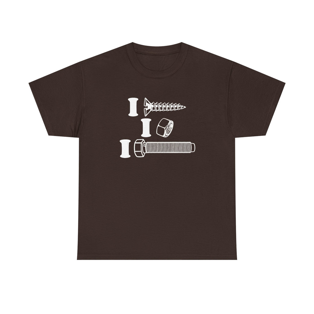 I Screw I Nut I Bolt Unisex Heavy Cotton Tee