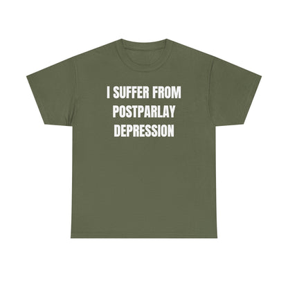 I Suffer From Post-Parlay Depression Unisex Heavy Cotton Tee