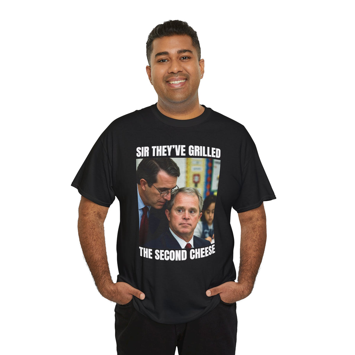 Sir They've Grilled The Second Cheese Unisex Heavy Cotton Tee