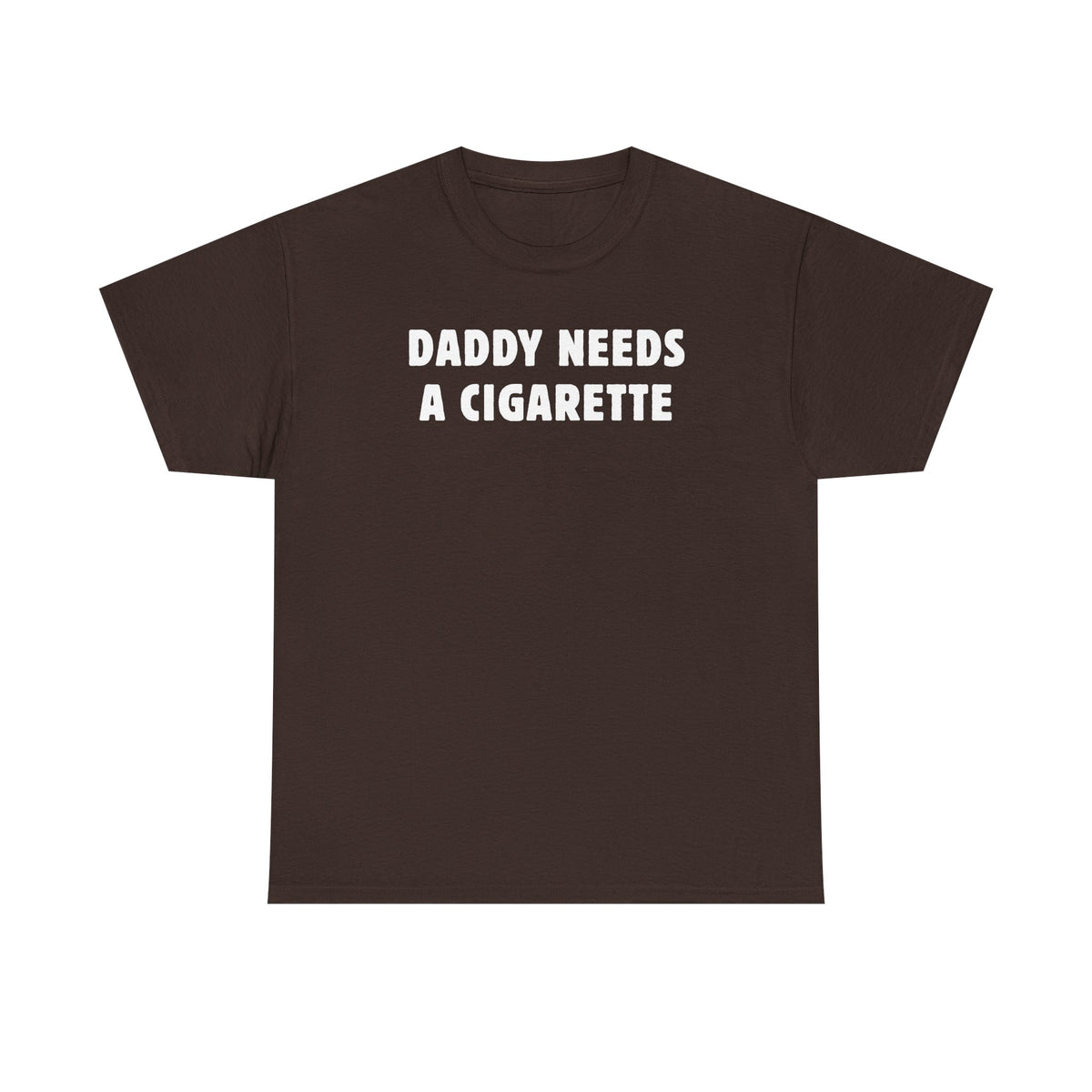 Daddy Needs A Cigarette Unisex Heavy Cotton Tee