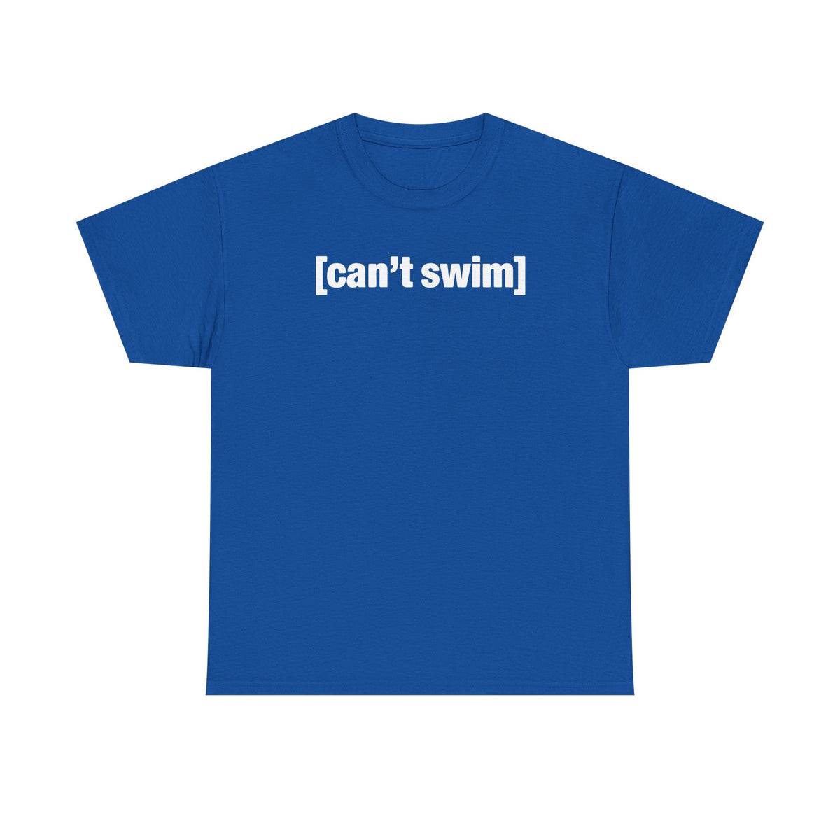 Can't Swim Unisex Heavy Cotton Tee - Funny Shirt - TV - Gift for Men and Women