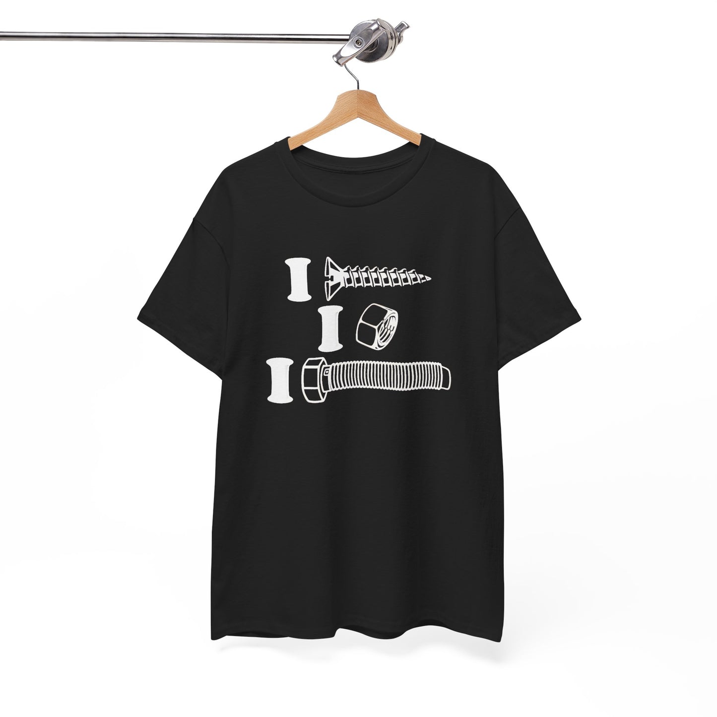 I Screw I Nut I Bolt Unisex Heavy Cotton Tee