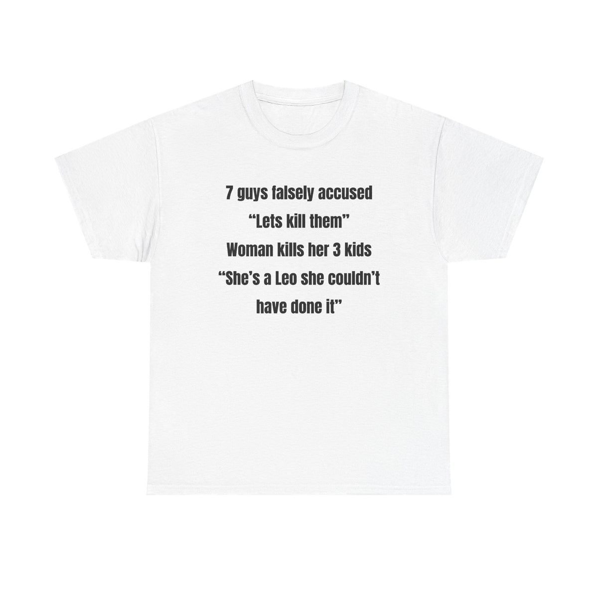 7 Guys Falsely Accused Jane Doe Unisex Heavy Cotton Tee