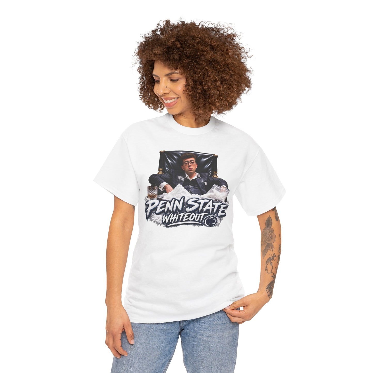 Pablo Pledgescabar Penn State Whiteout Unisex Heavy Cotton Tee