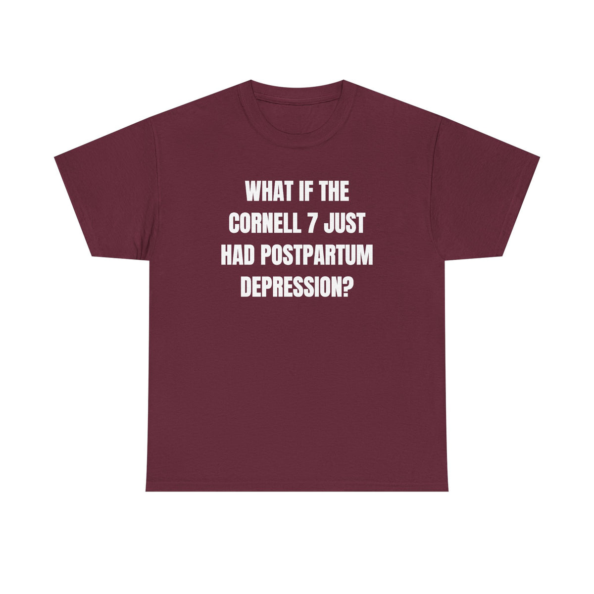 What If The Cornell 7 Just Had Post Partum Unisex Heavy Cotton Tee