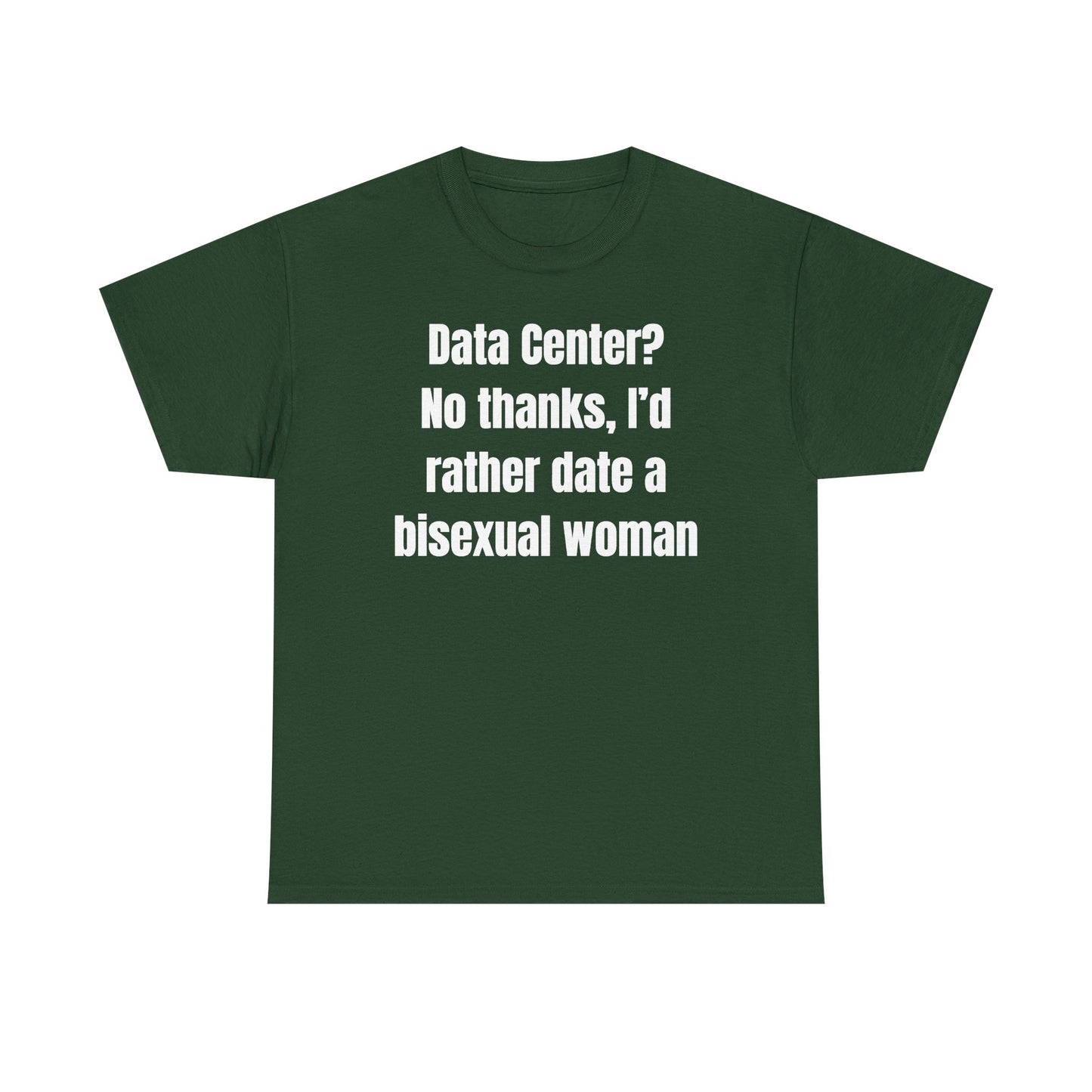 Data Center No Thanks Unisex Heavy Cotton Tee