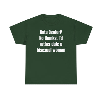 Data Center No Thanks Unisex Heavy Cotton Tee